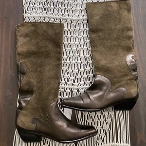 Neiman Marcus suede knee high boots